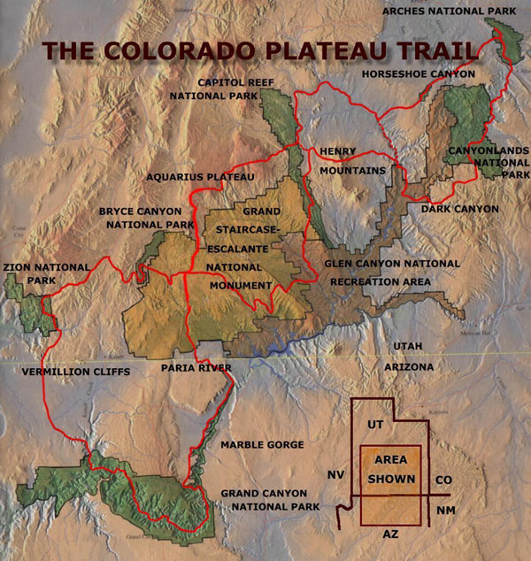 The Colorado Plateau Trail Map